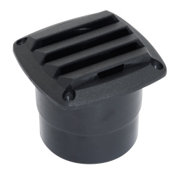 Решетка вентиляционная с патрубком TMC, черная (10247845)